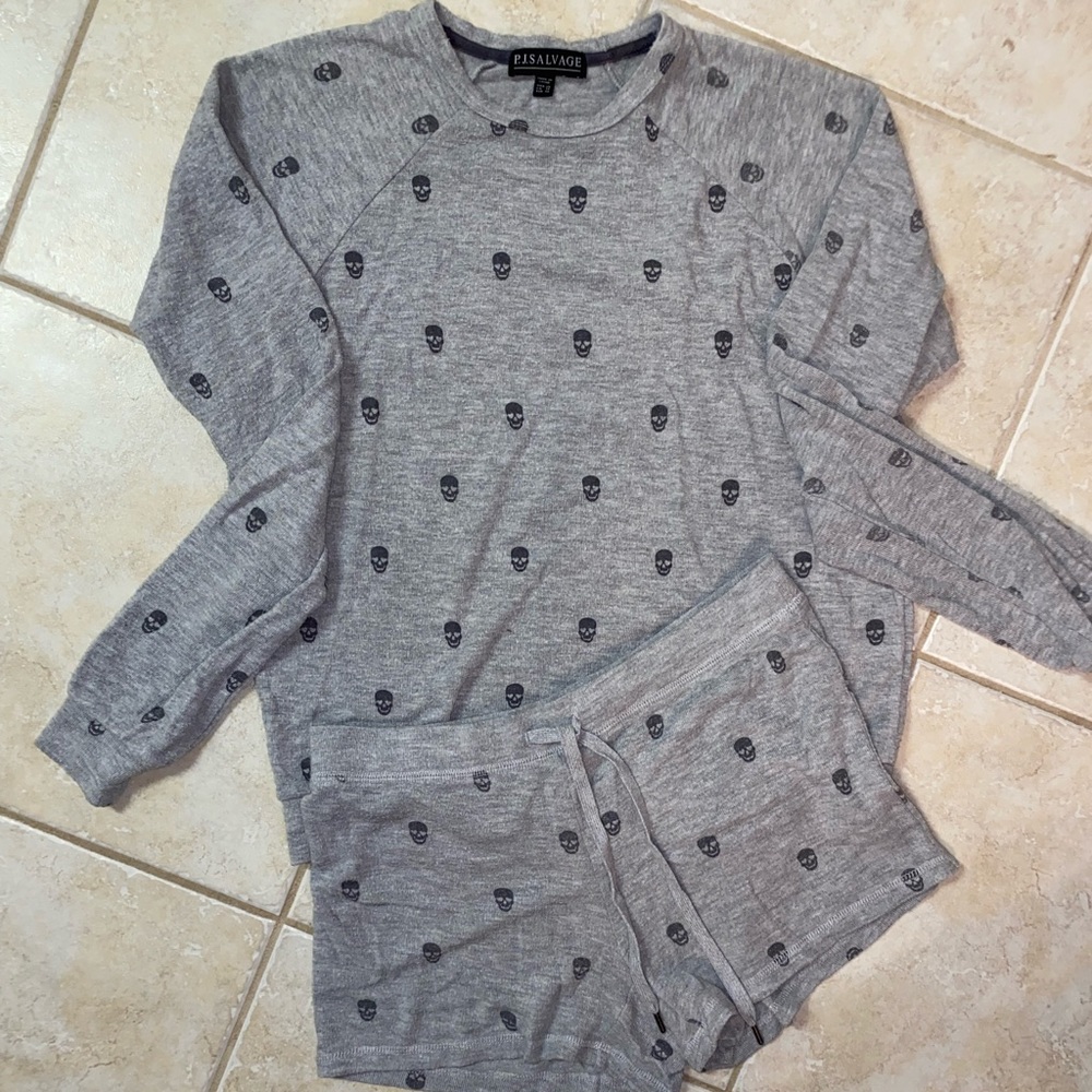 PJ SALVAGE skull pajama set